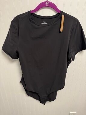 Skims Bodysuit Woman’s 2X Onyx Short Sleeve Stretch Snap BS-TSH-0752